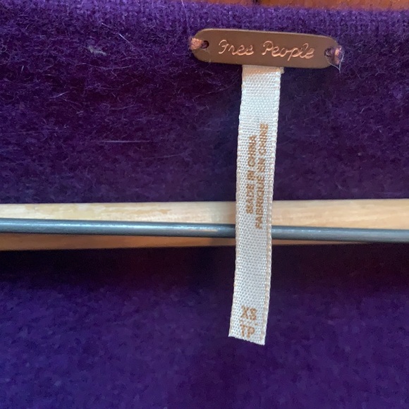 Free People Angora Lambswool Babydoll Peplum Sweater Top - Picture 3 of 8